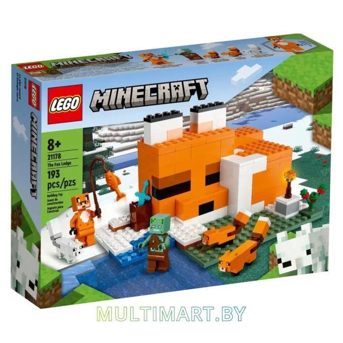 Конструктор LEGO Minecraft 21178 Лисья хижина